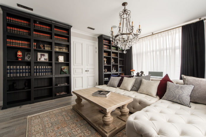 librerie all'interno dell'ingresso