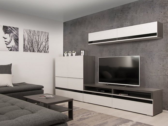 armadio all'interno dell'atrio in stile minimalista