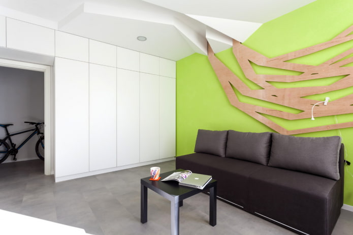Schema dei colori degli armadi all'interno della sala
