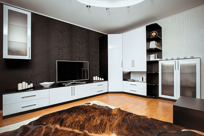 armadio all'interno dell'ingresso in stile moderno