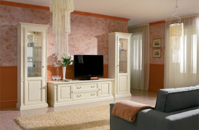 Schema di colori degli armadi all'interno dell'ingresso