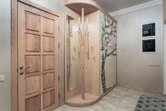 design dell'armadio nell'interno del corridoio