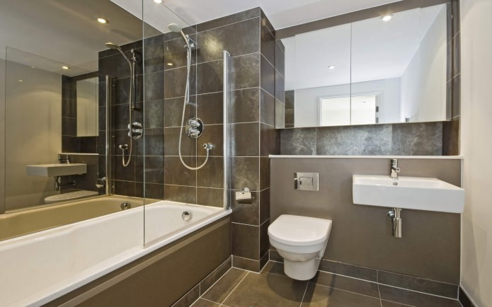 Pareti divisorie fisse in vetro per il bagno