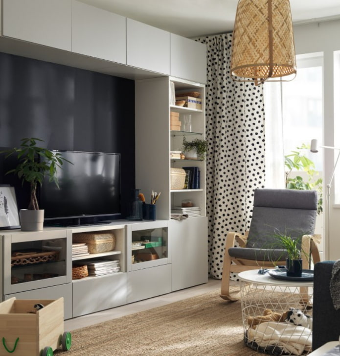 tessuto Ikea bianco e nero