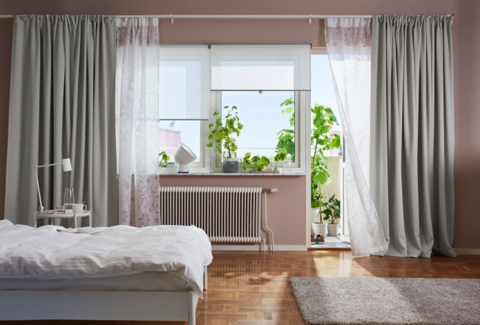 tende Ikea in camera da letto