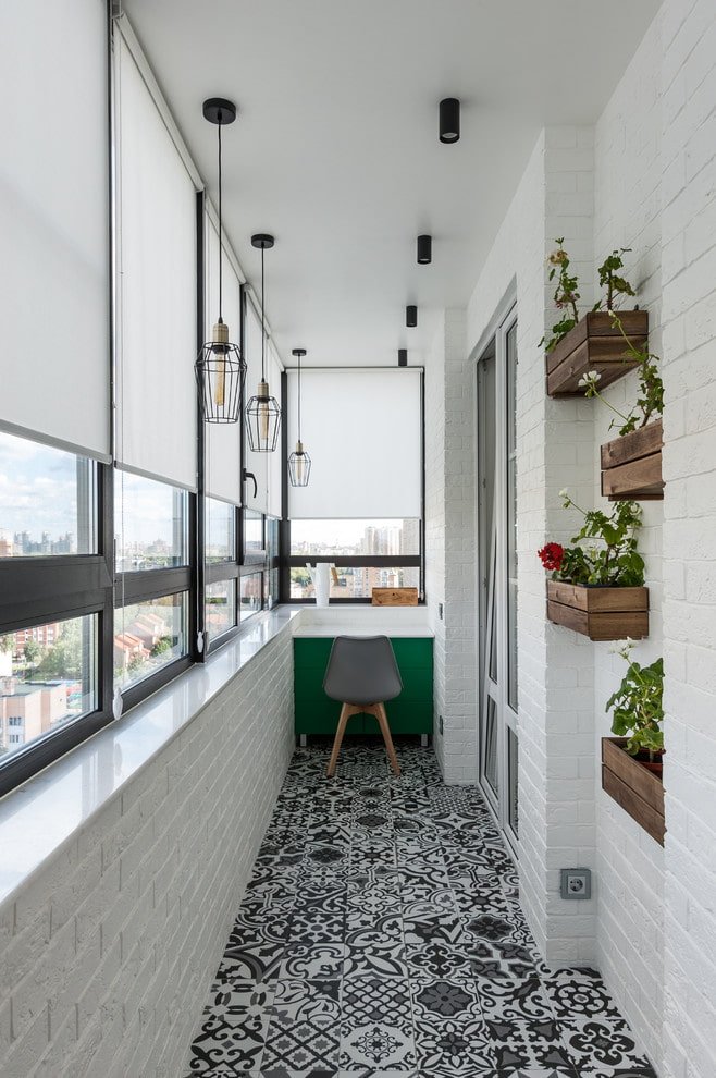illuminazione del balcone