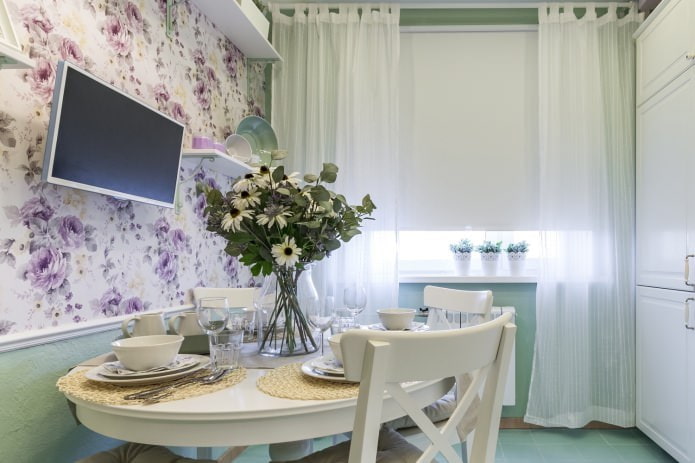 tulle e tenda a rullo