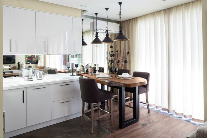 tende leggere in cucina