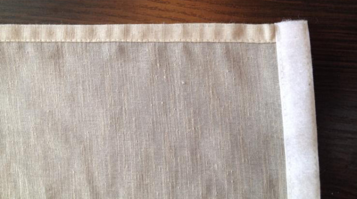 cucire una tenda con il velcro