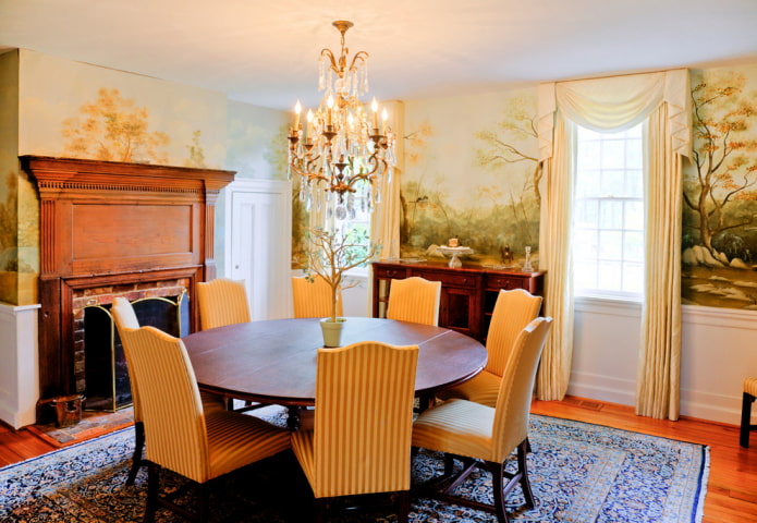 lambrequin de jabot all'interno
