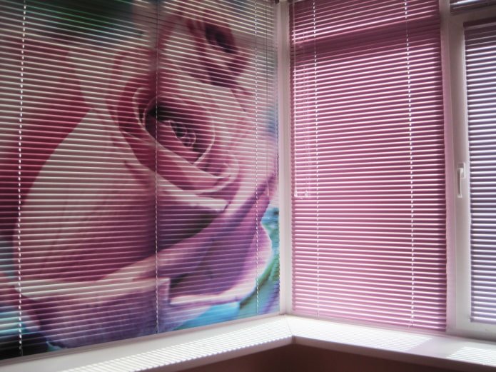 Tende 3D con immagine di una rosa