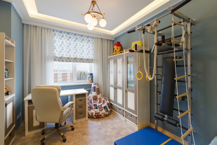 Tende in stile blu navy per la cameretta dei bambini