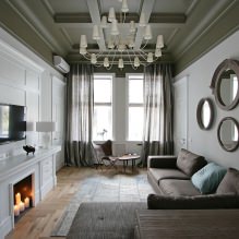 Tende per il soggiorno: 70 idee fotografiche eleganti nell'interno-12