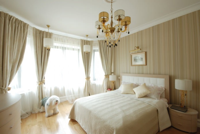 tende beige e bianche