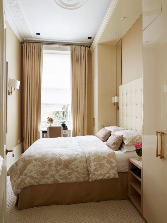 interno camera da letto beige