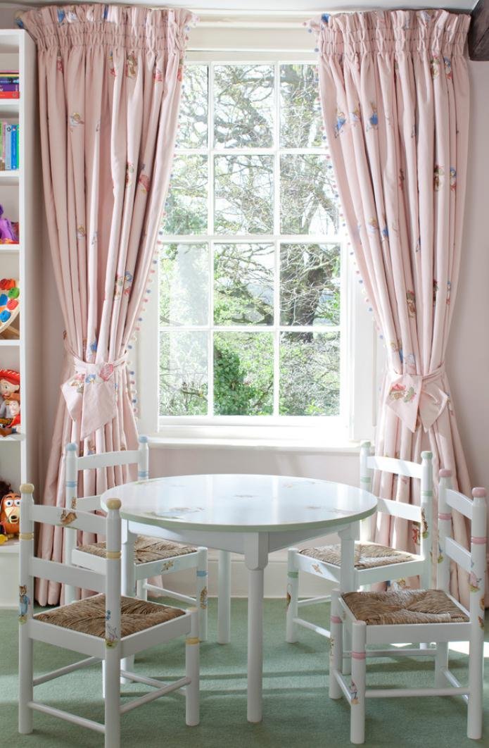 tende rosa per bambini