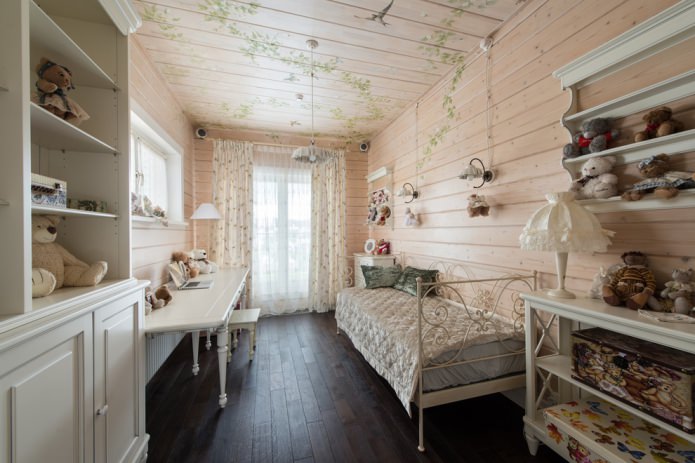 accogliente cameretta per bambini in stile country