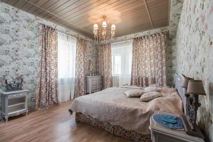 tende dense in camera da letto