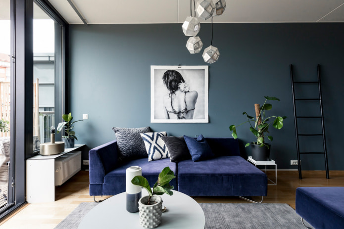 divano blu