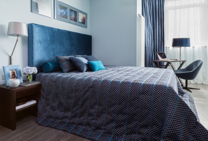 letto blu