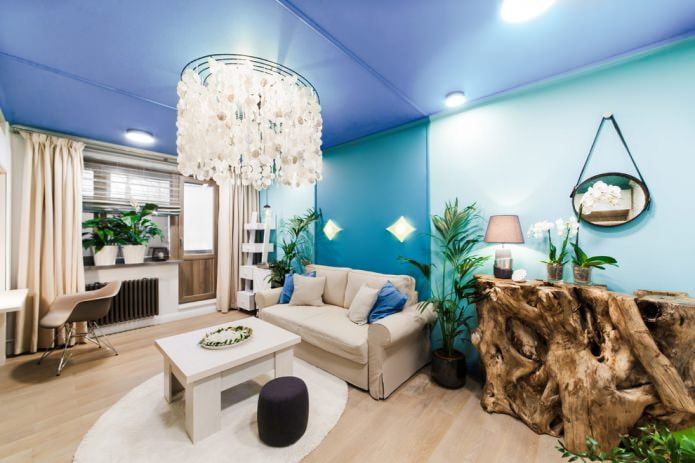 soffitto blu