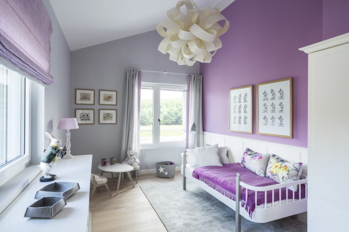 Cameretta viola-grigio