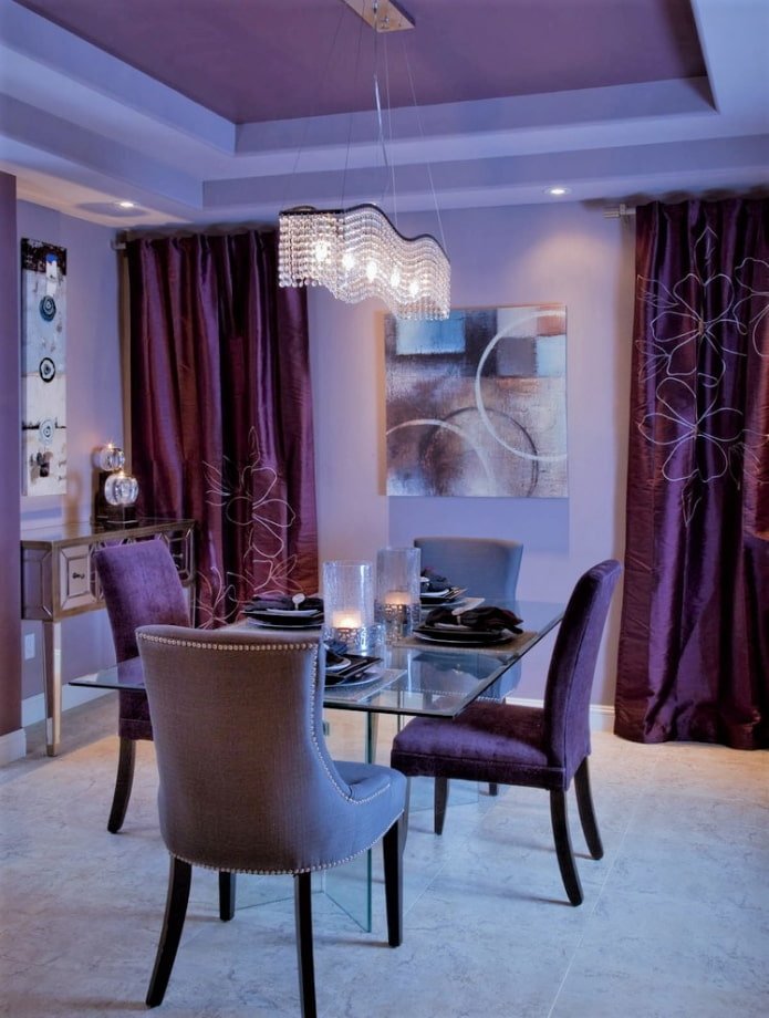 soffitto viola a più livelli