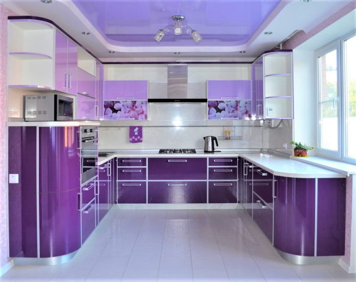 soffitto lavanda in cucina