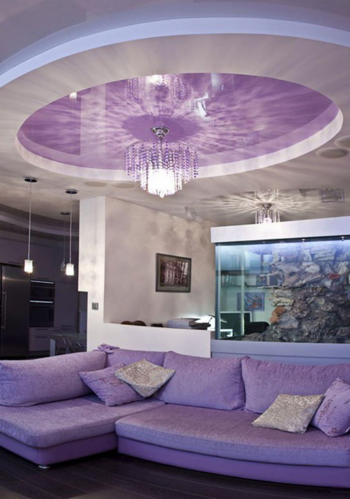 soffitto teso rotondo