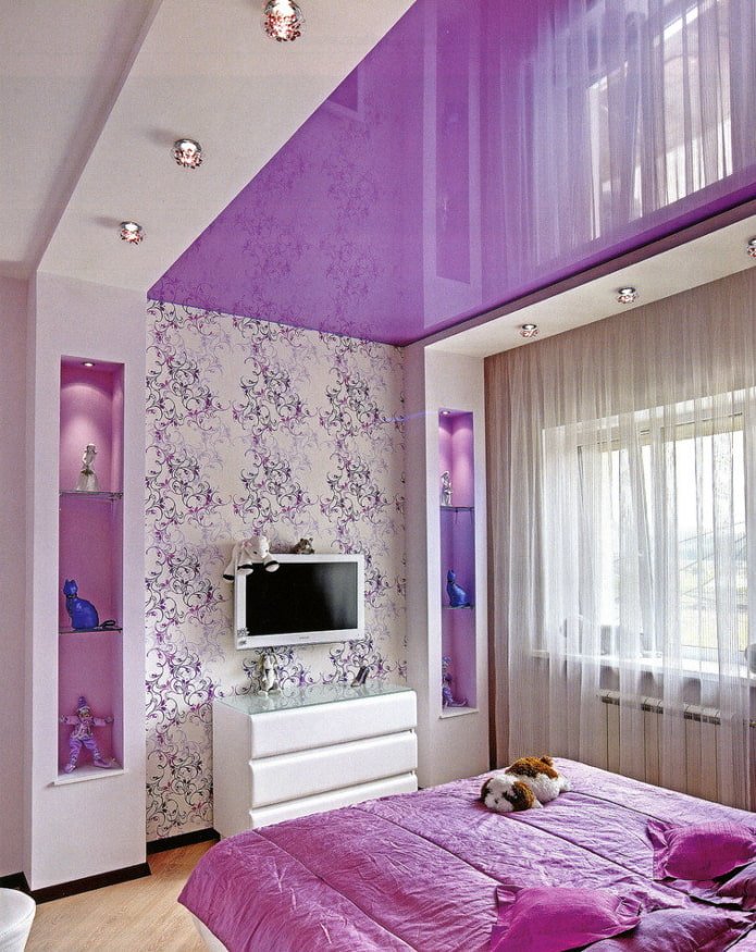soffitto lilla lucido