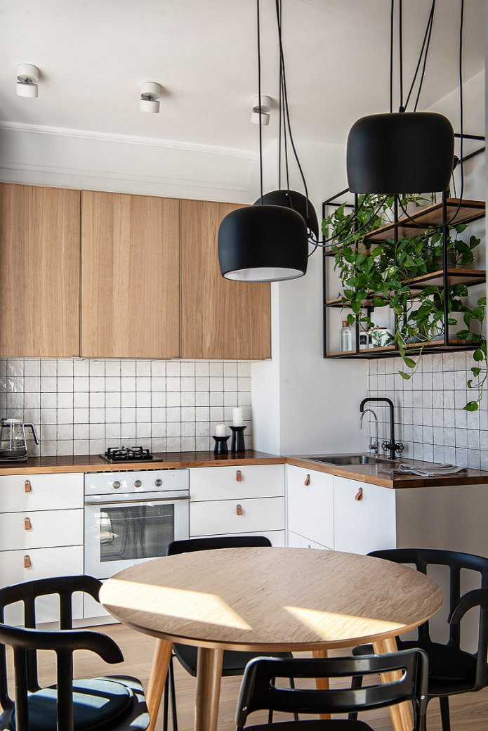 Bianco, verde e legno