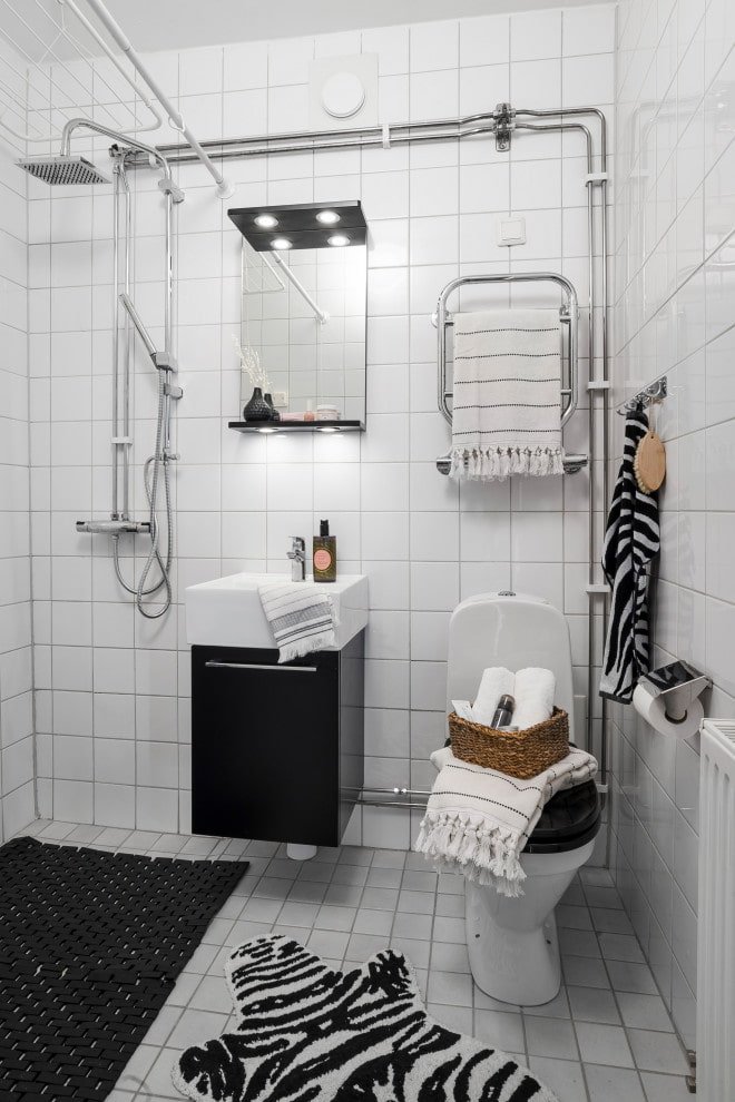 Bagno in stile scandinavo