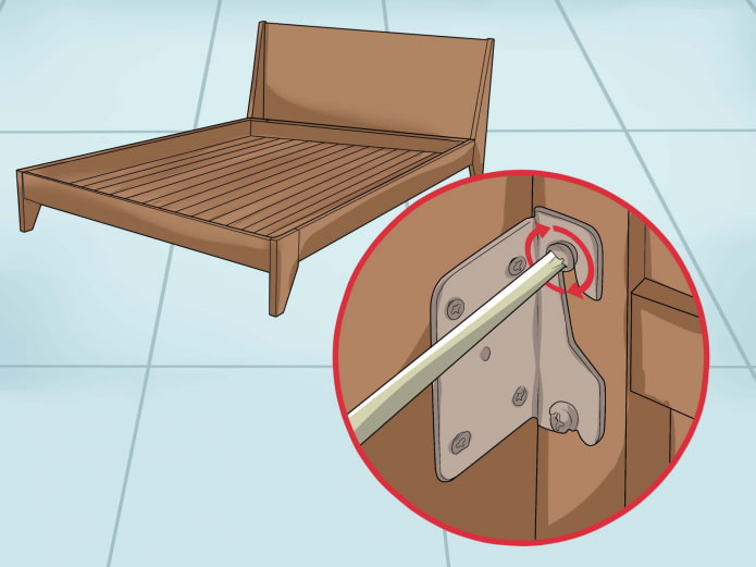 rimuovere lo scricchiolio del letto