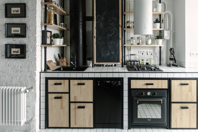 caldaia a gas in stile loft