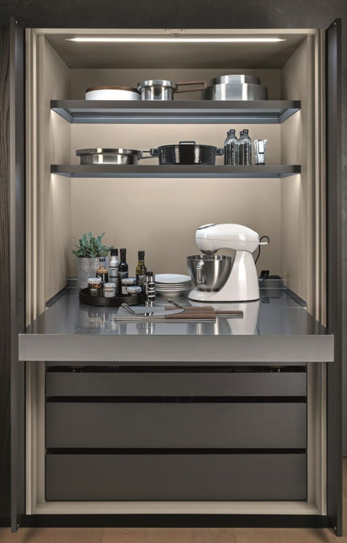 piano di lavoro spesso in cucina
