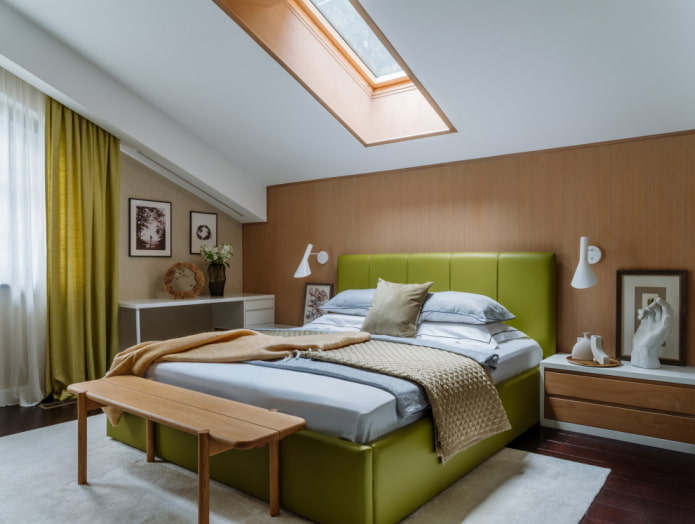 Tende abbinate al letto