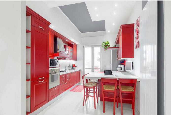 combinazione di rosso
