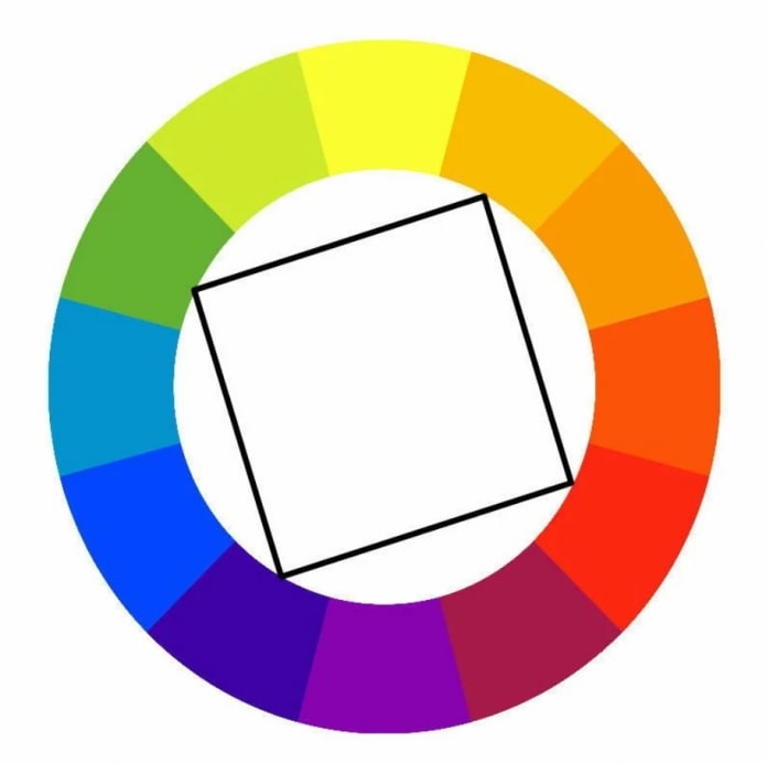 schema di combinazione di colori quadrati