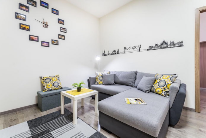 divano angolare all'interno