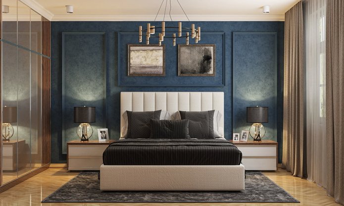 letto in stile neoclassico