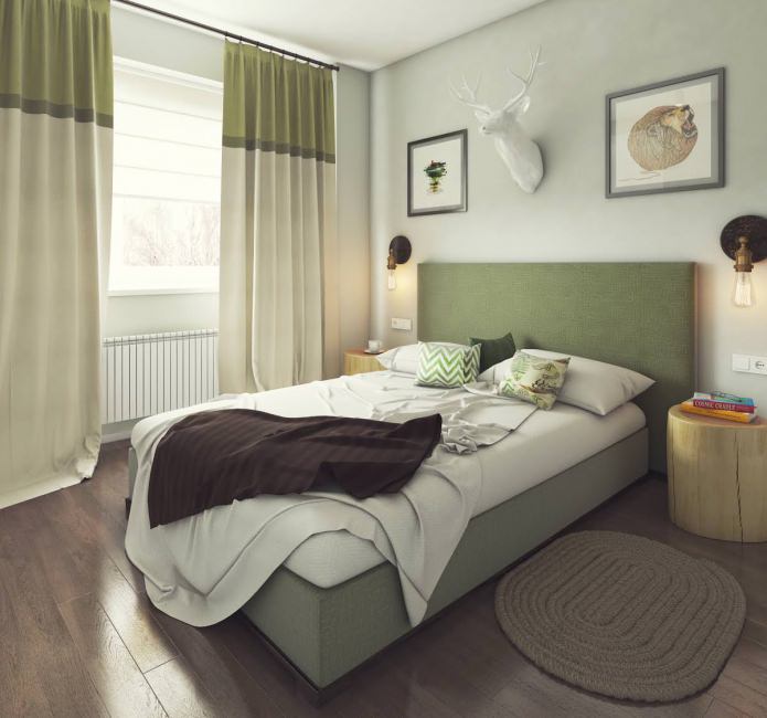progetto camera da letto 13 mq.