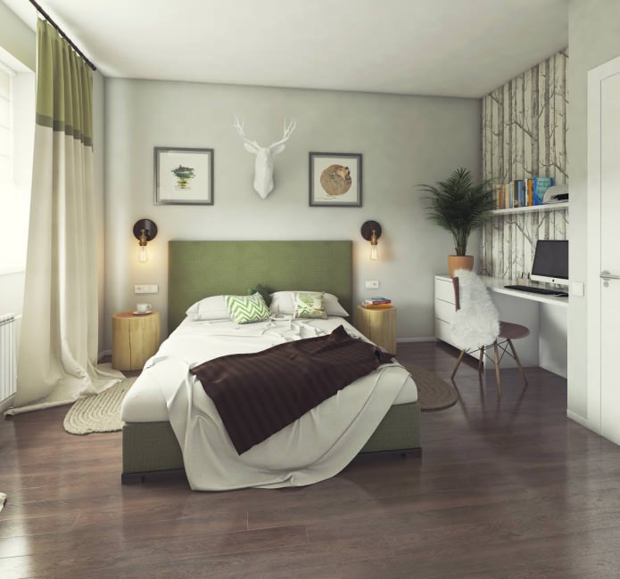camera da letto design 13 mq.