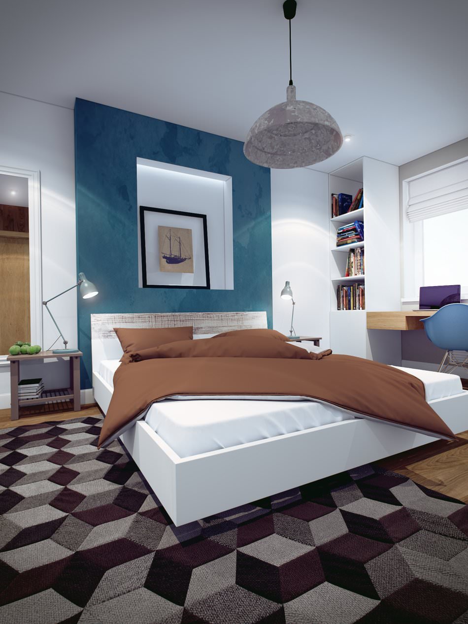 camera da letto in un appartamento bilocale