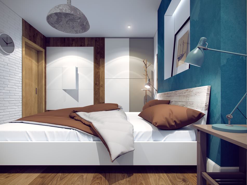 camera da letto in un bilocale