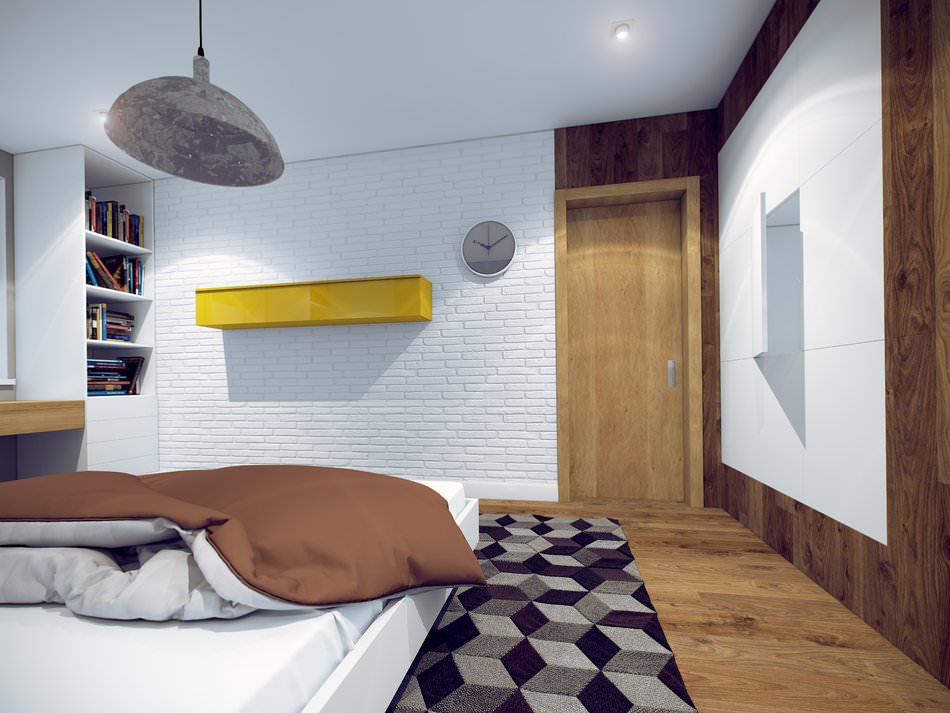 camera da letto in un bilocale