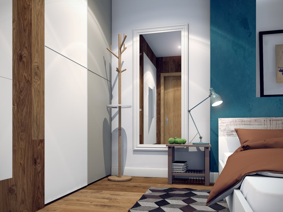 camera da letto in un appartamento bilocale