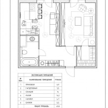 Design moderno di un monolocale di 43 mq di Geometrium-2 studio
