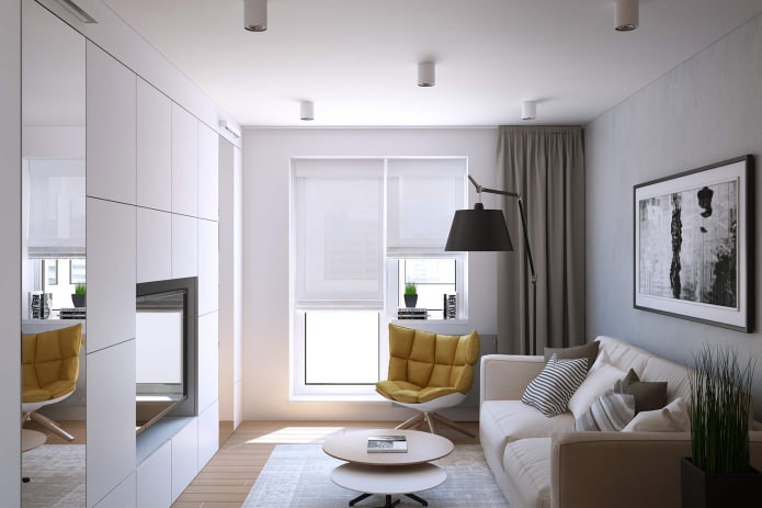 Design d'interni di un appartamento in stile moderno