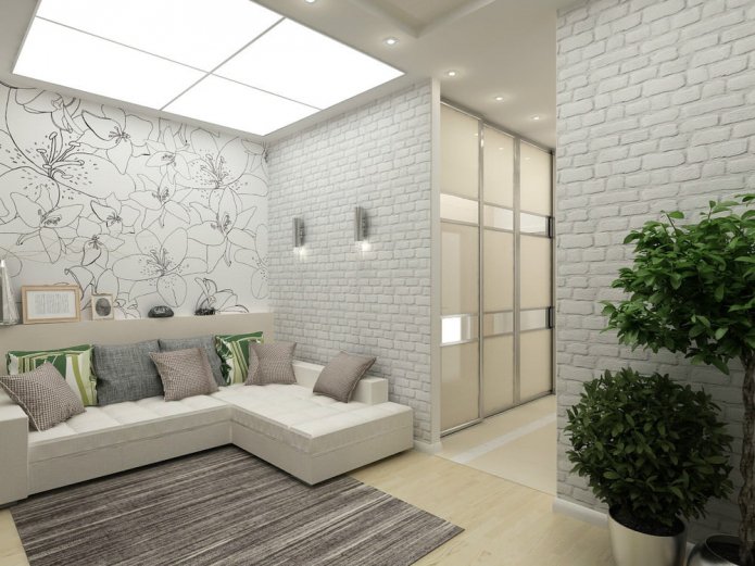 progetto di un monolocale di 45 mq