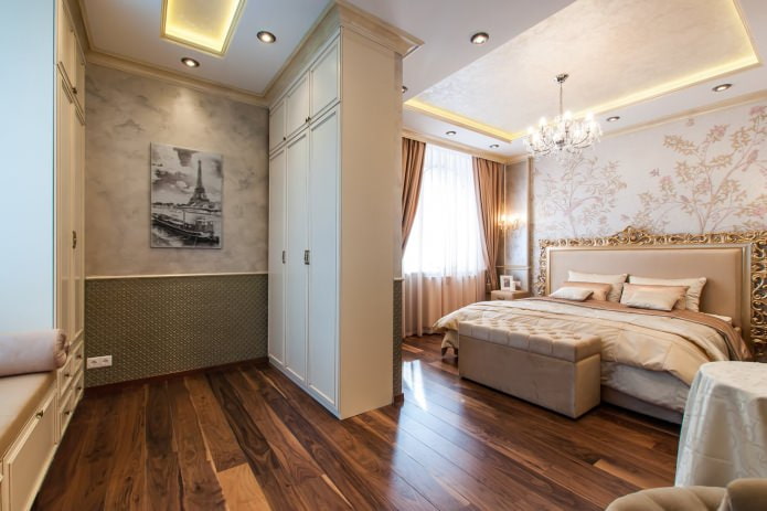 laminato nell'interno della camera da letto